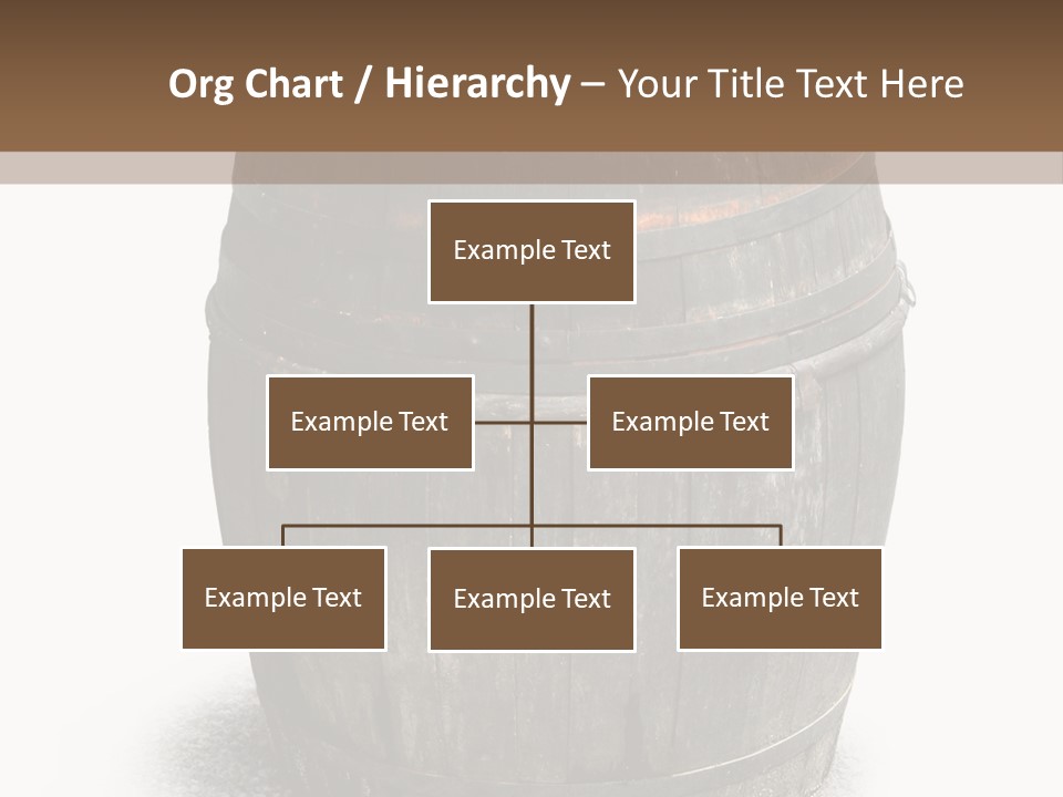 Wooden Barrel PowerPoint Template