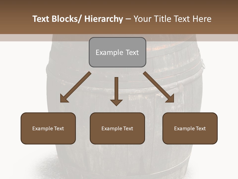 Wooden Barrel PowerPoint Template