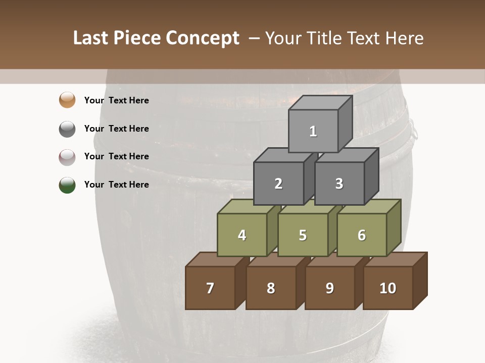 Wooden Barrel PowerPoint Template