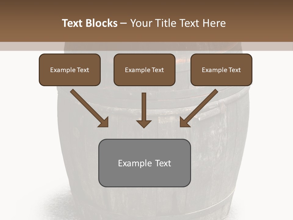 Wooden Barrel PowerPoint Template