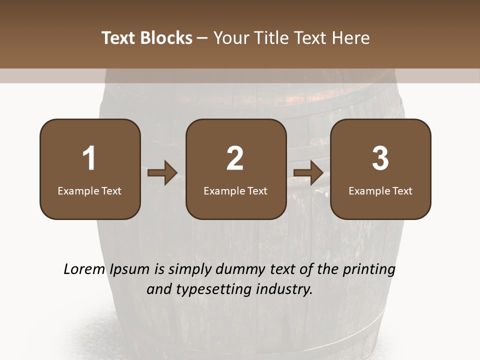 Wooden Barrel PowerPoint Template