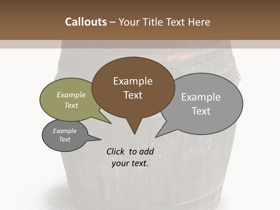 Wooden Barrel PowerPoint Template