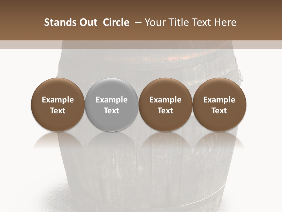 Wooden Barrel PowerPoint Template