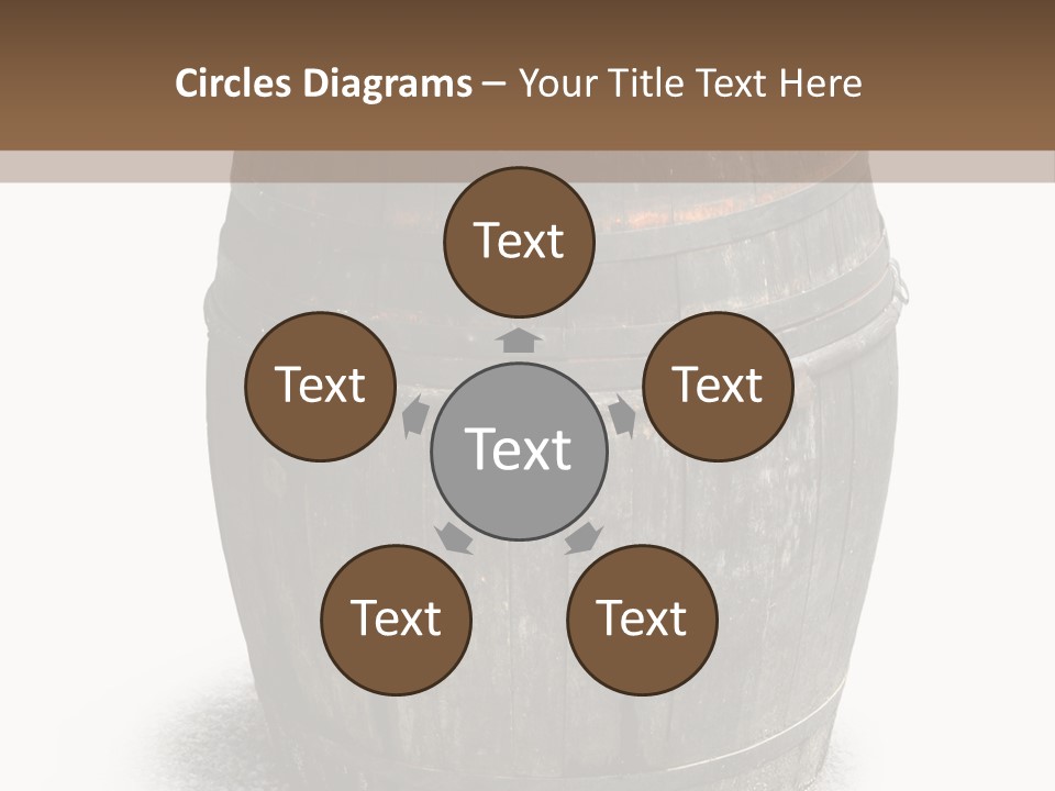 Wooden Barrel PowerPoint Template