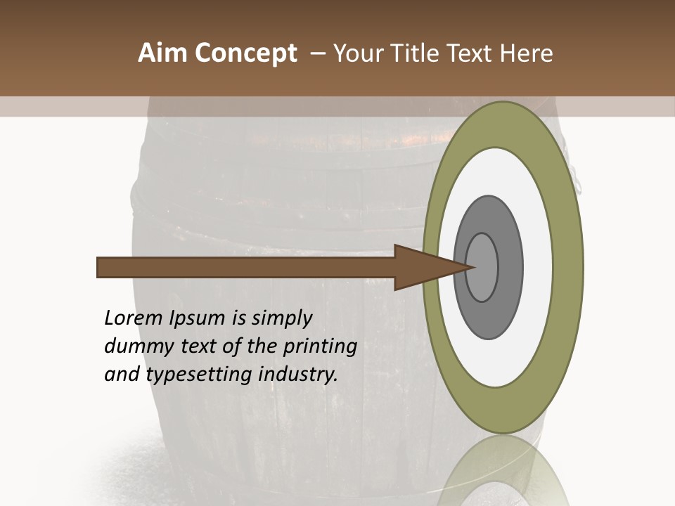 Wooden Barrel PowerPoint Template