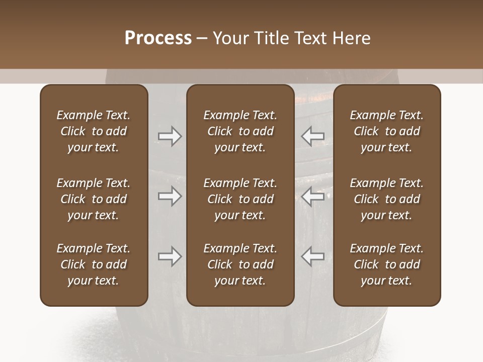 Wooden Barrel PowerPoint Template
