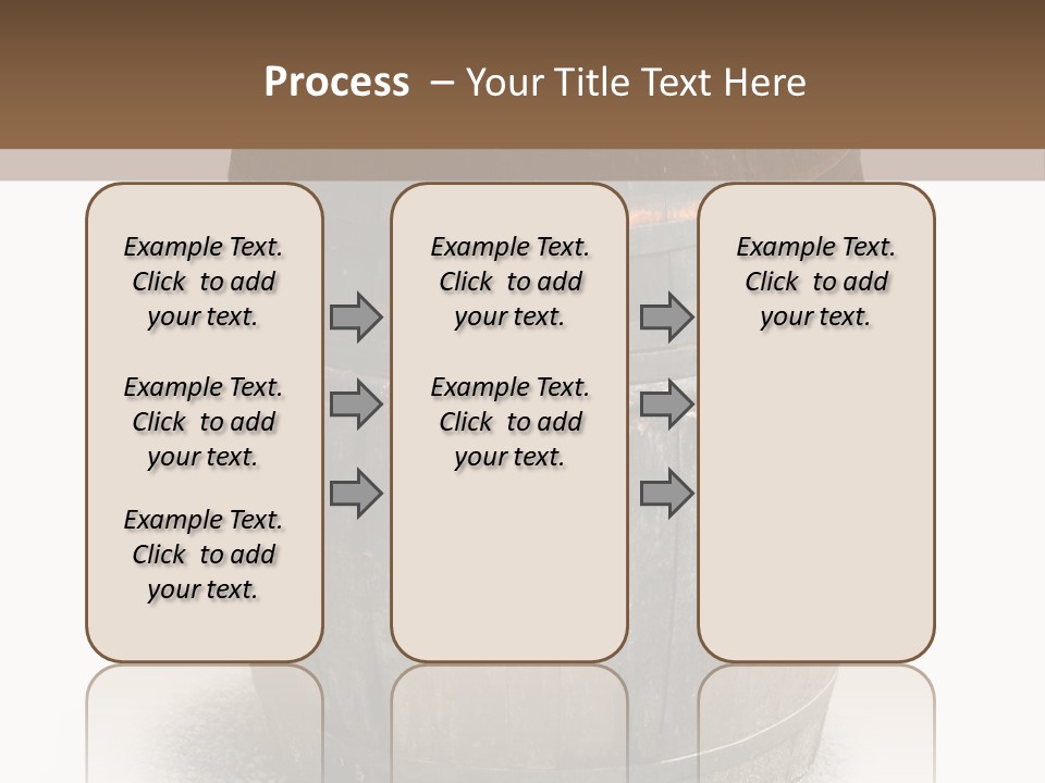 Wooden Barrel PowerPoint Template