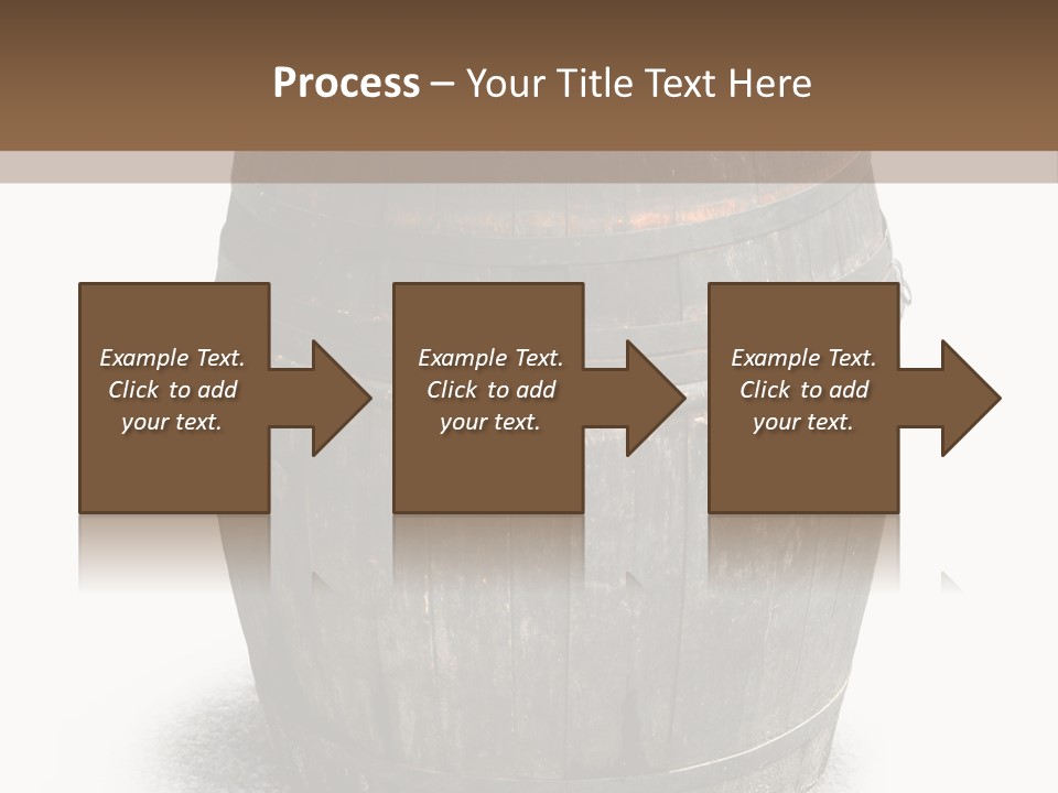 Wooden Barrel PowerPoint Template