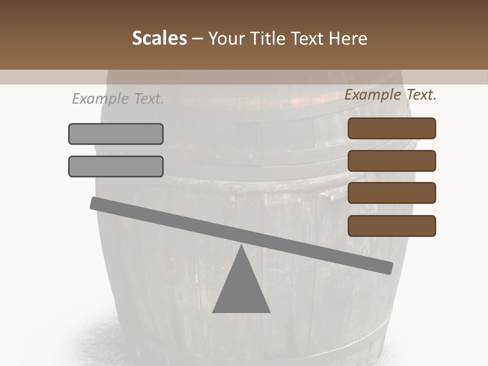 Wooden Barrel PowerPoint Template