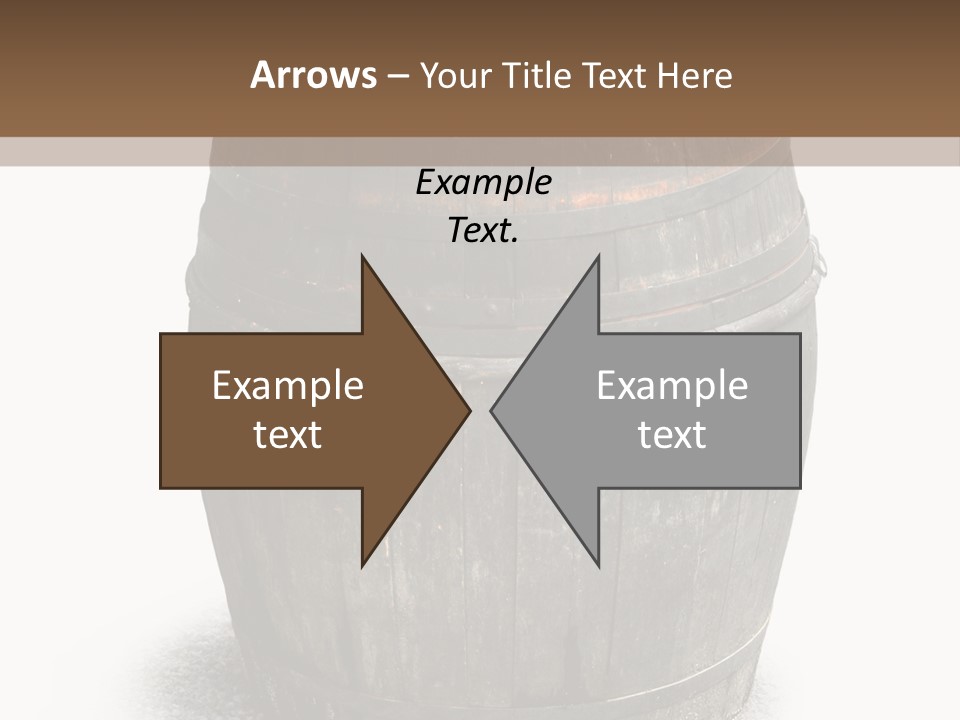 Wooden Barrel PowerPoint Template
