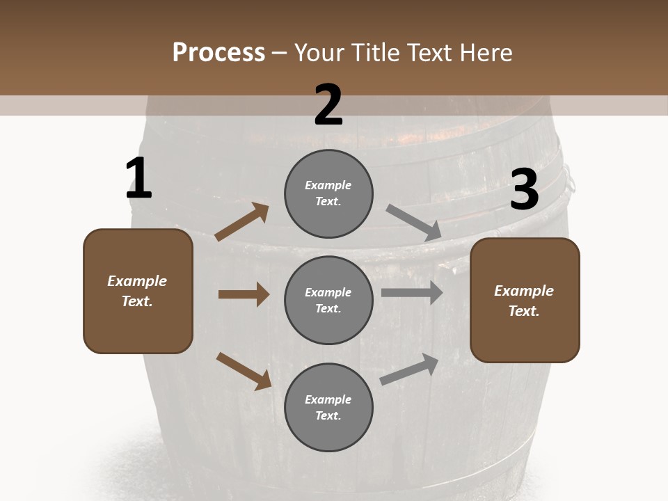 Wooden Barrel PowerPoint Template