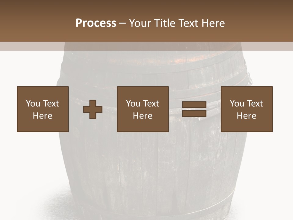 Wooden Barrel PowerPoint Template