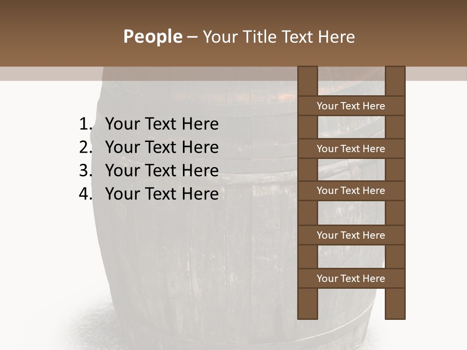 Wooden Barrel PowerPoint Template