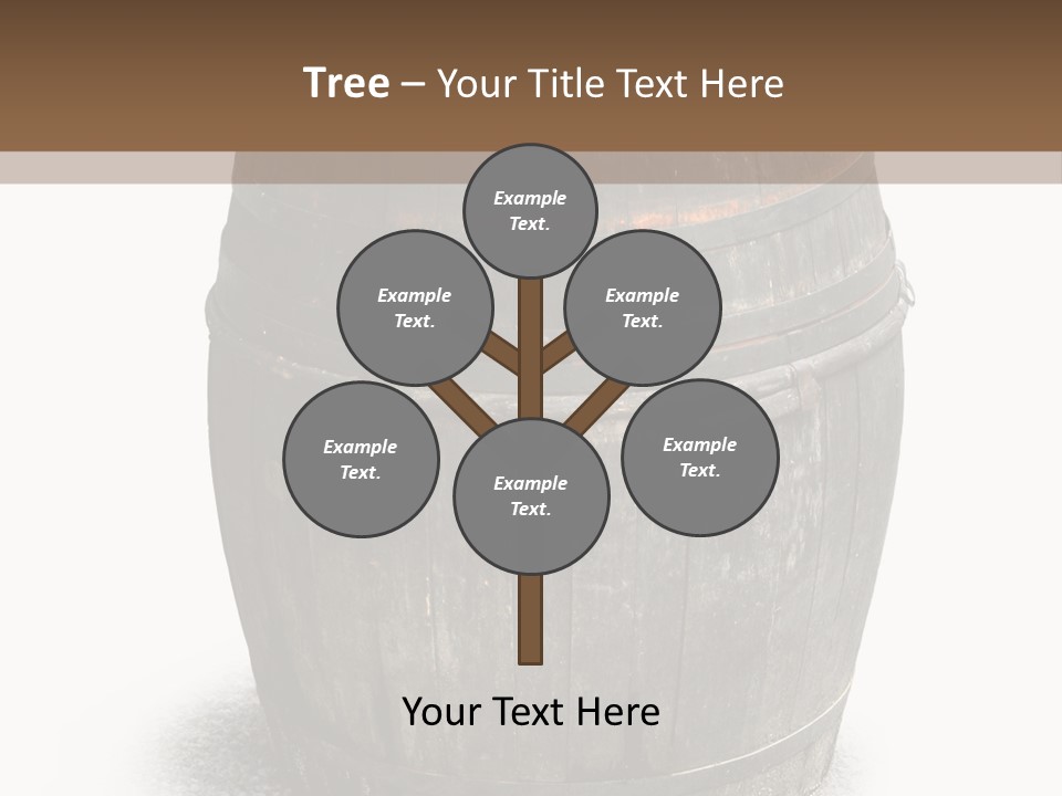 Wooden Barrel PowerPoint Template