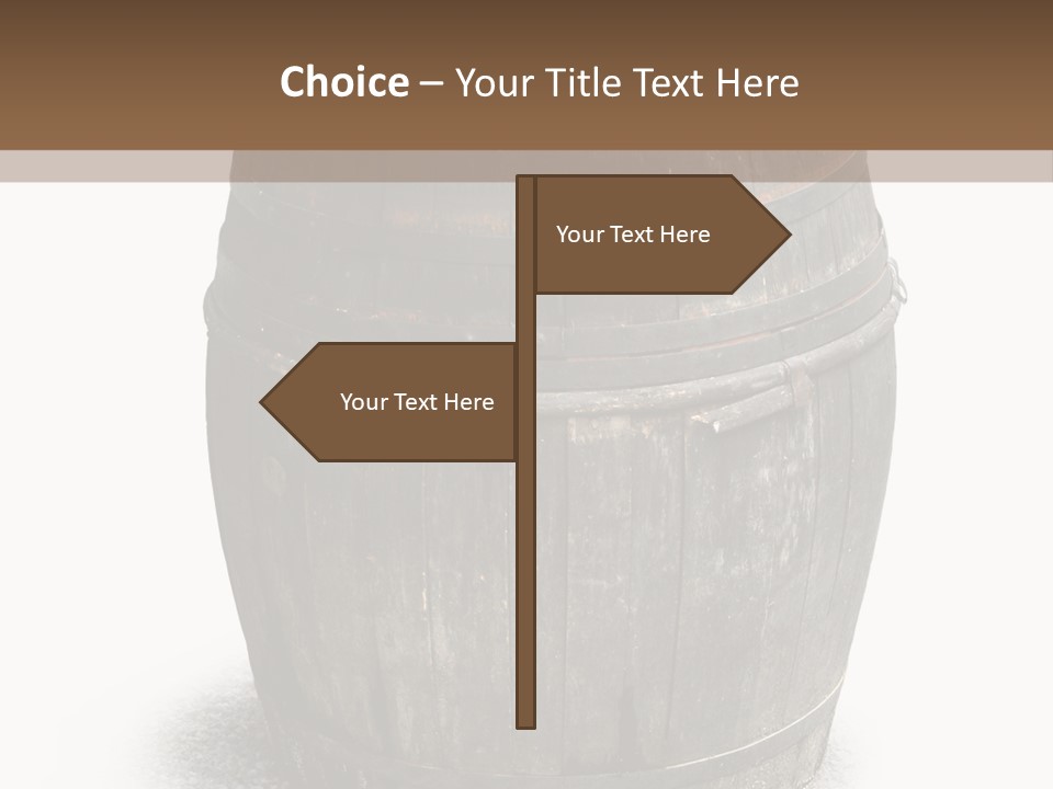 Wooden Barrel PowerPoint Template