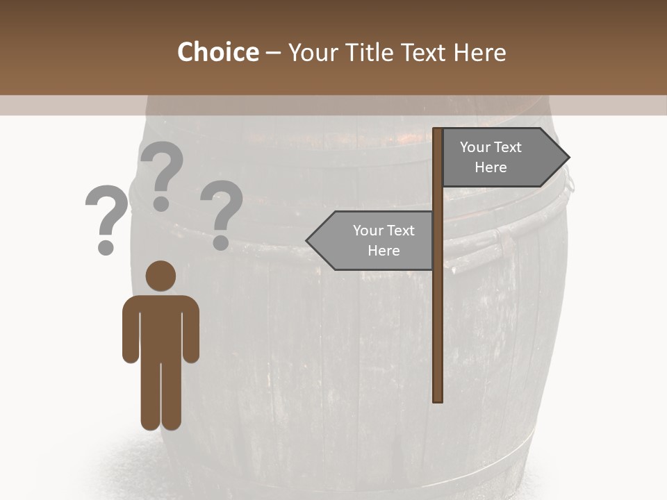 Wooden Barrel PowerPoint Template