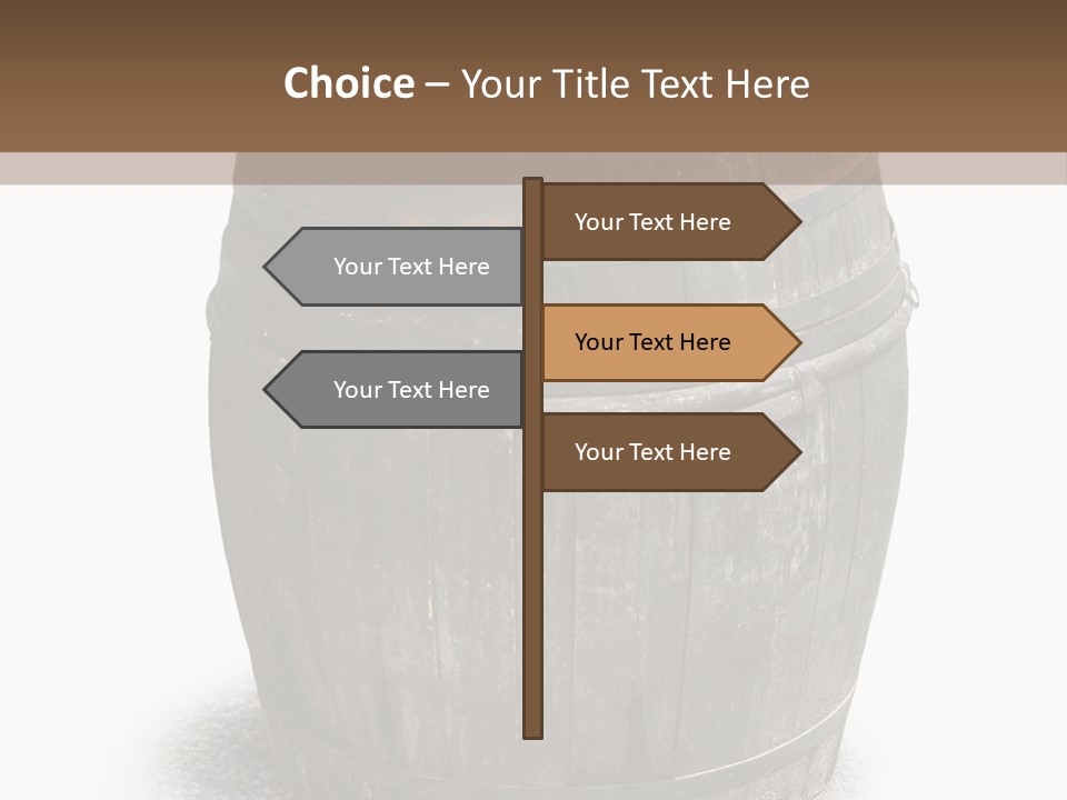 Wooden Barrel PowerPoint Template