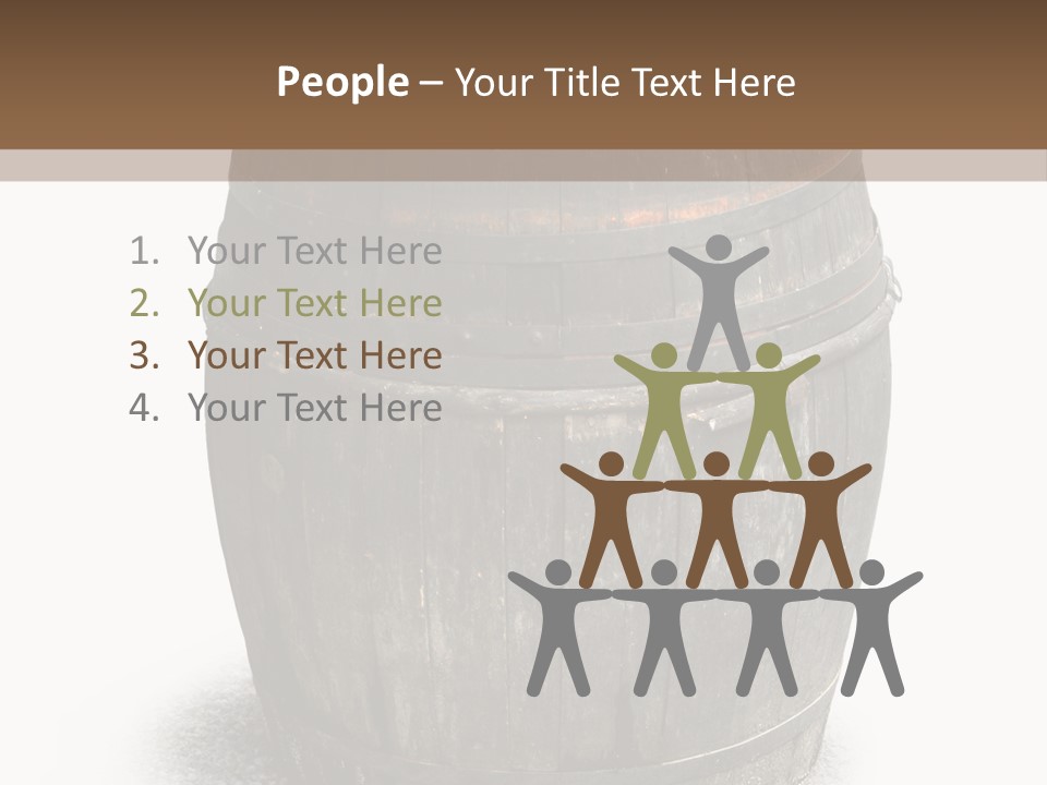Wooden Barrel PowerPoint Template