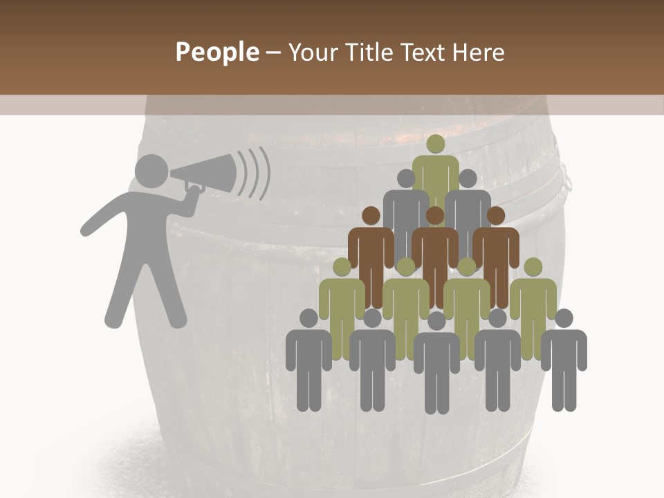 Wooden Barrel PowerPoint Template