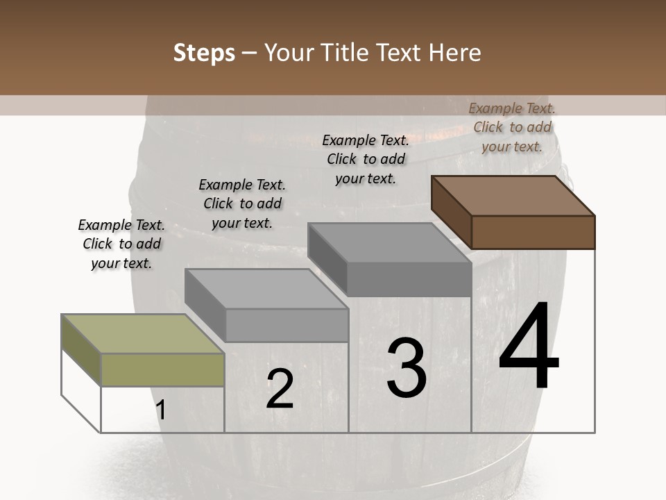 Wooden Barrel PowerPoint Template