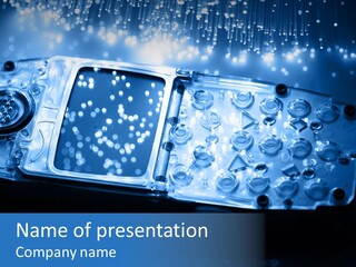 Technology Talk Electronic PowerPoint Template