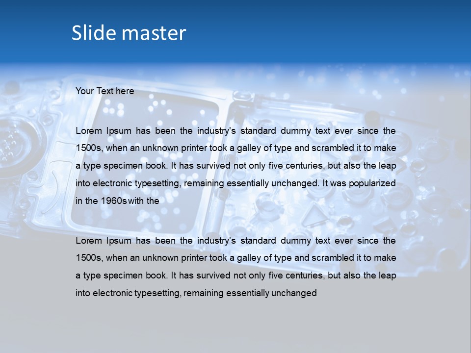 Technology Talk Electronic PowerPoint Template