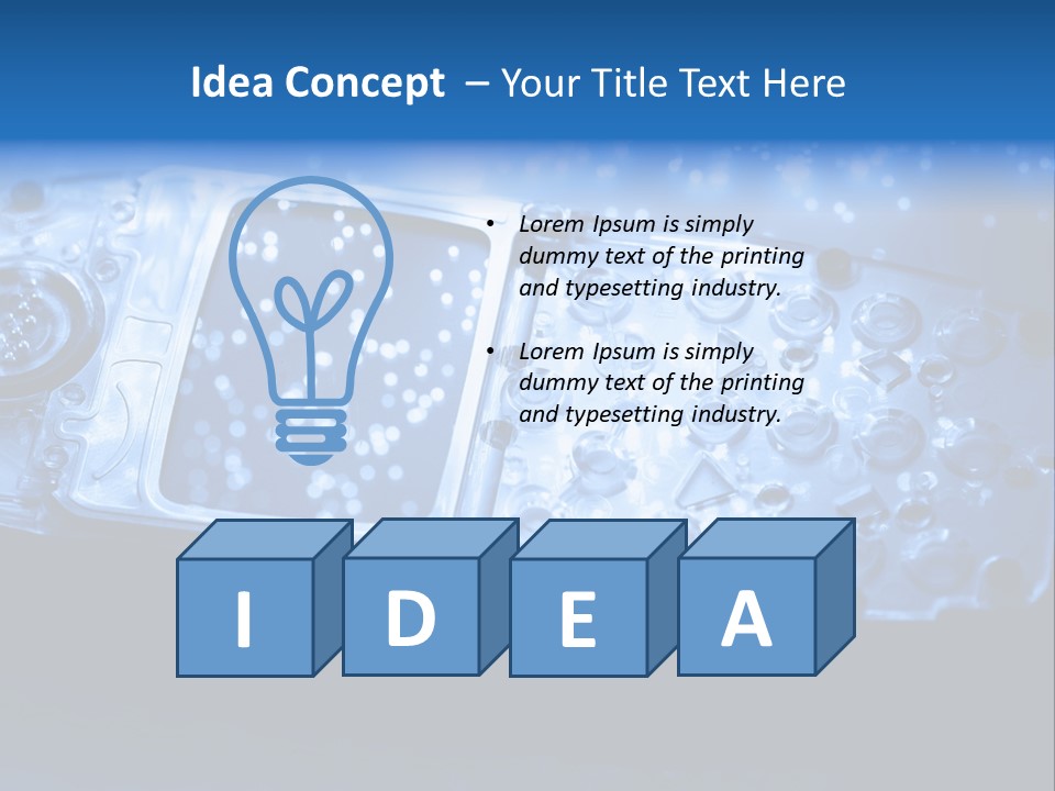 Technology Talk Electronic PowerPoint Template