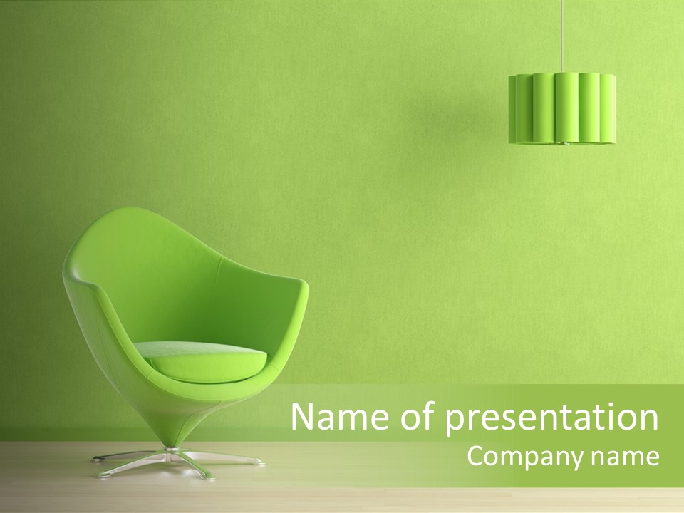 Interior Design Sofa PowerPoint Template