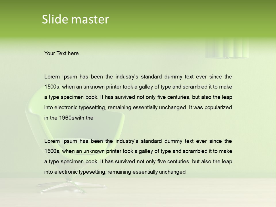 Interior Design Sofa PowerPoint Template