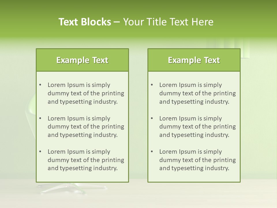 Interior Design Sofa PowerPoint Template