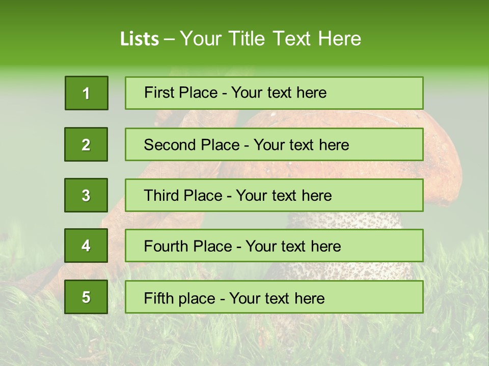 Mushrooms PowerPoint Template