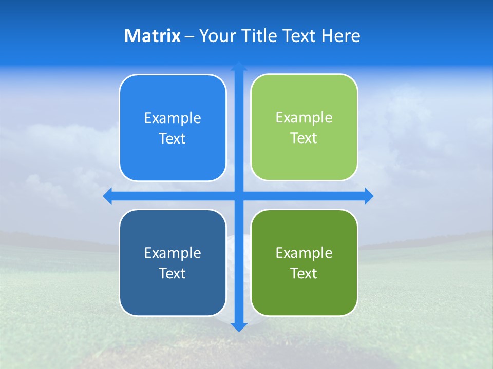 Gear Success Golfer PowerPoint Template