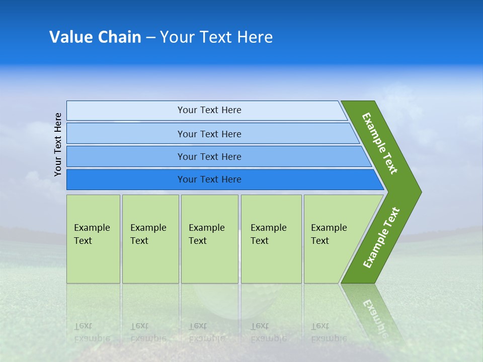 Gear Success Golfer PowerPoint Template