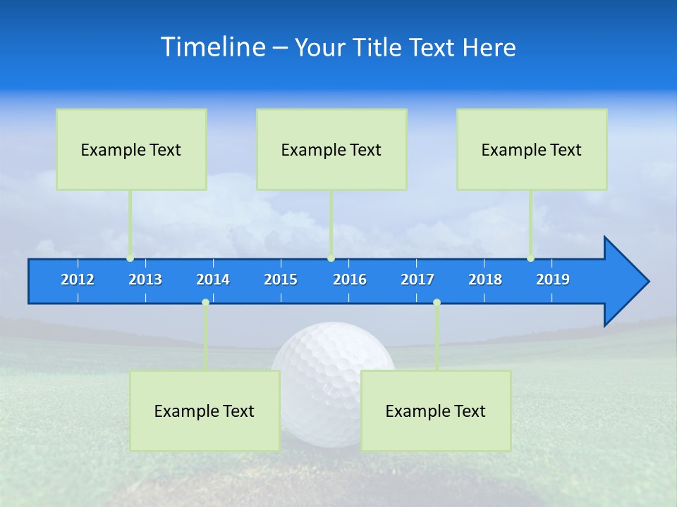 Gear Success Golfer PowerPoint Template