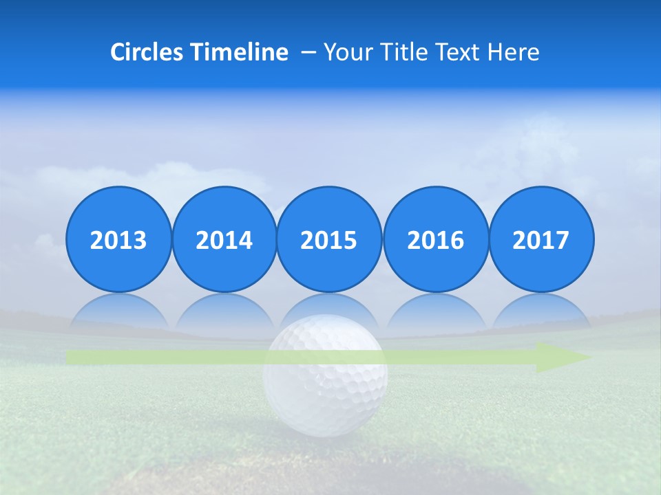 Gear Success Golfer PowerPoint Template