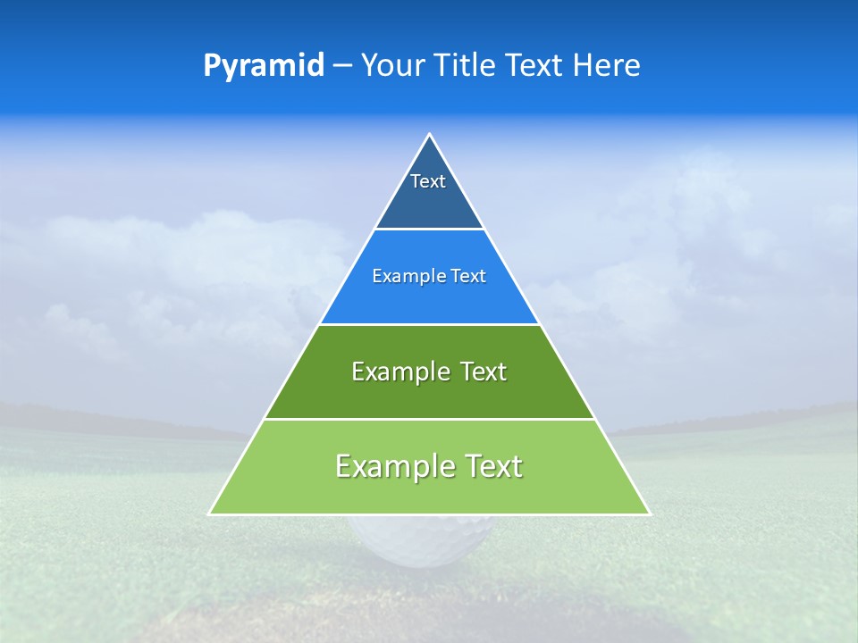 Gear Success Golfer PowerPoint Template