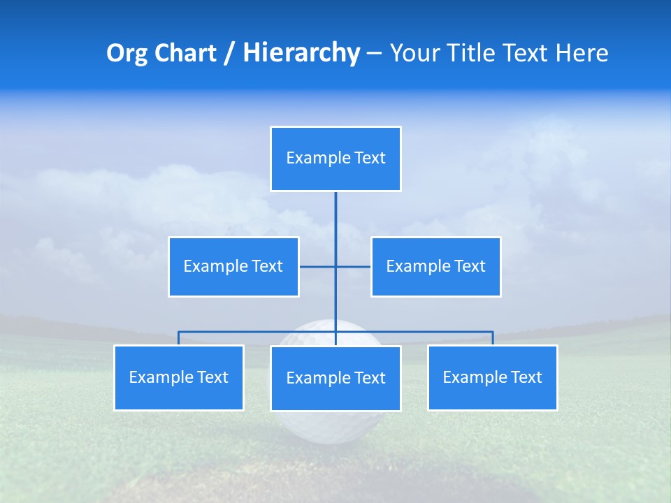 Gear Success Golfer PowerPoint Template