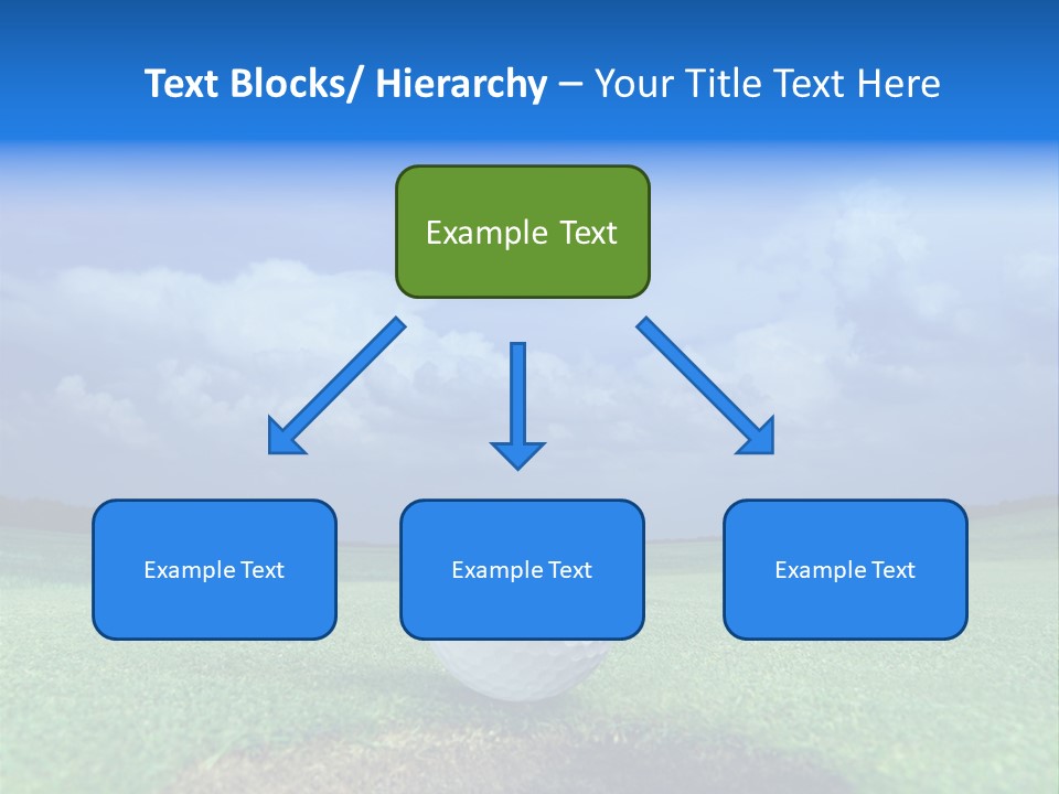 Gear Success Golfer PowerPoint Template