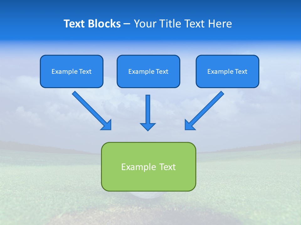 Gear Success Golfer PowerPoint Template