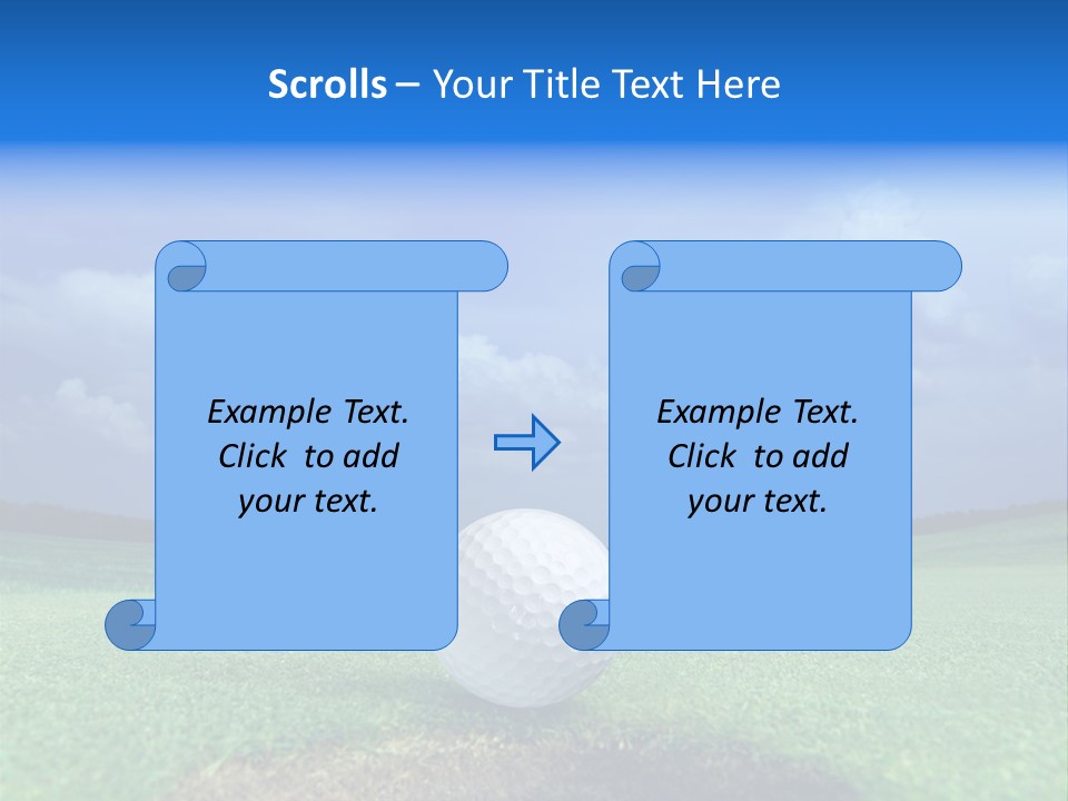 Gear Success Golfer PowerPoint Template