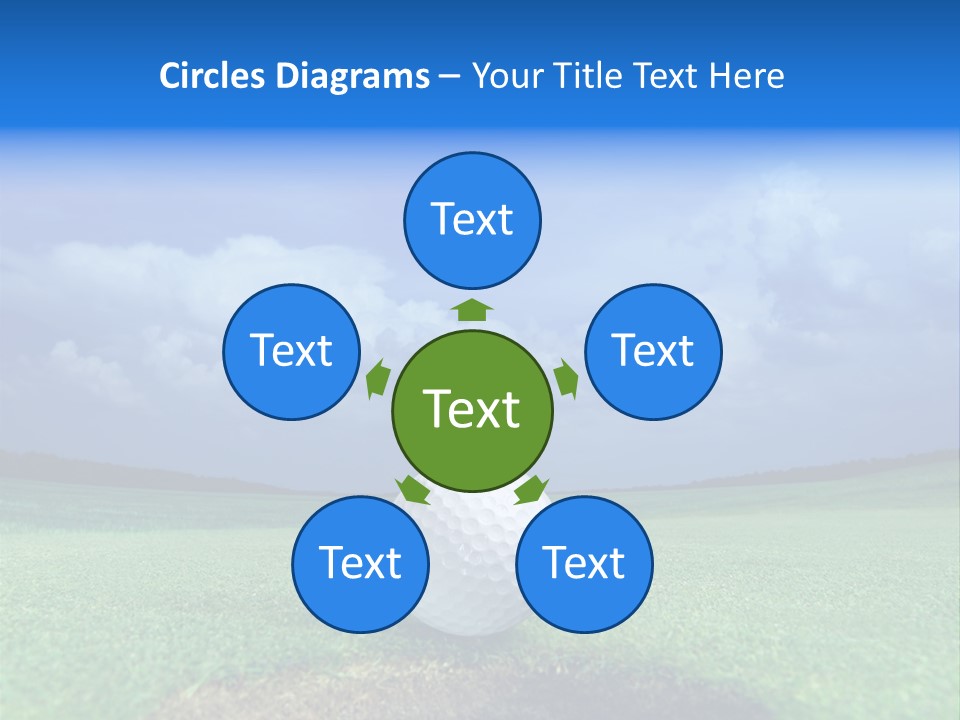 Gear Success Golfer PowerPoint Template