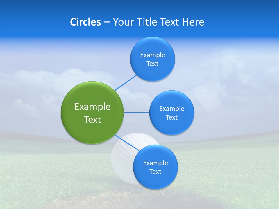 Gear Success Golfer PowerPoint Template