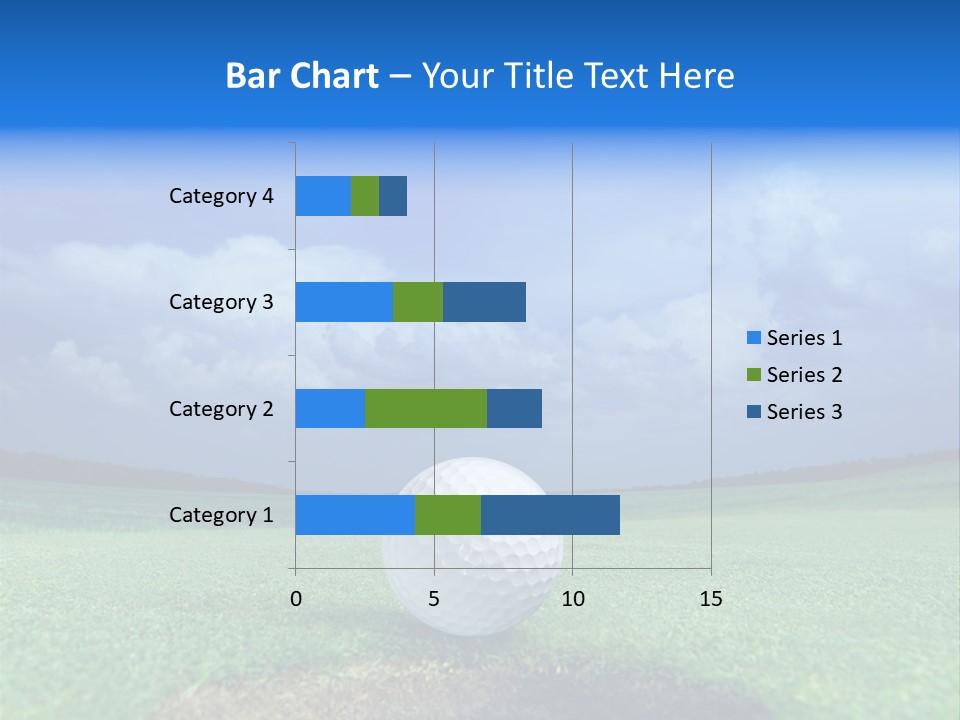 Gear Success Golfer PowerPoint Template