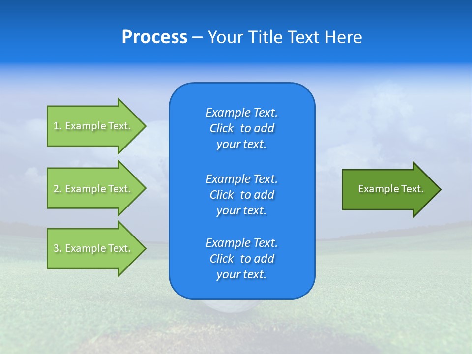 Gear Success Golfer PowerPoint Template
