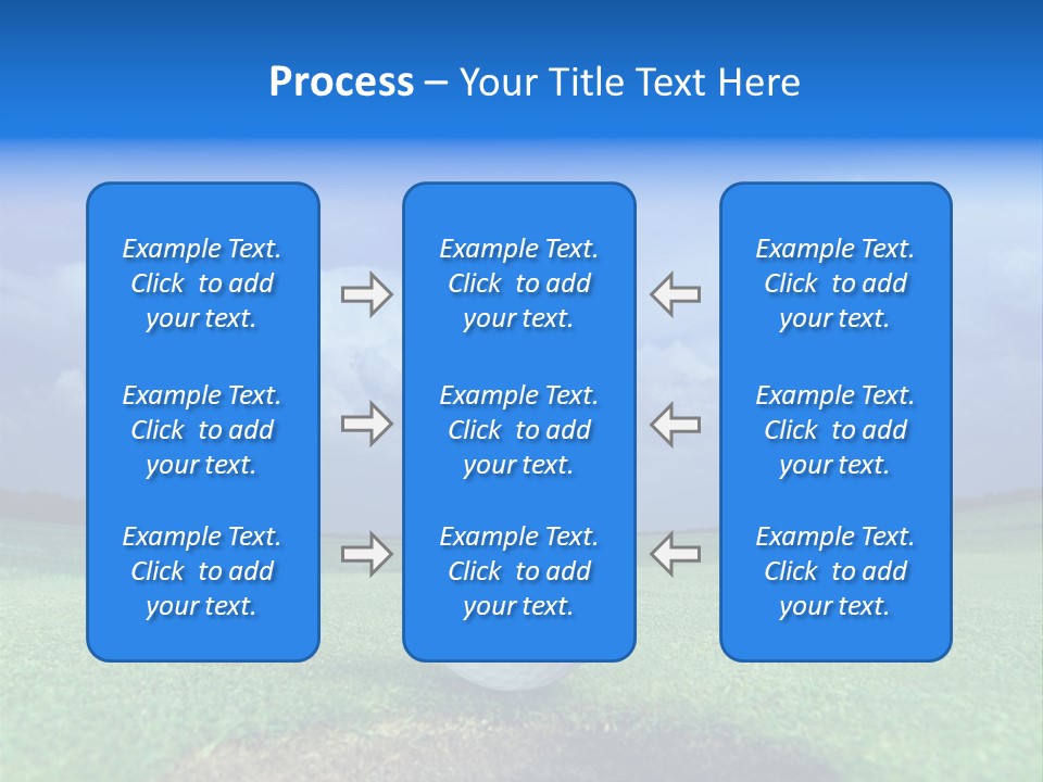 Gear Success Golfer PowerPoint Template