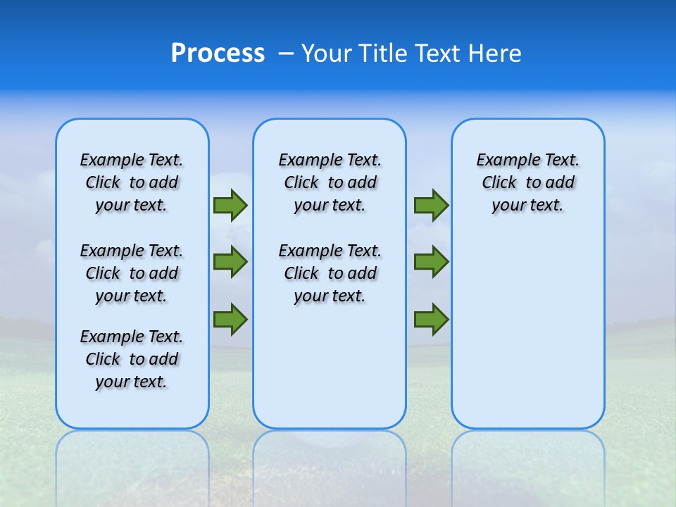 Gear Success Golfer PowerPoint Template