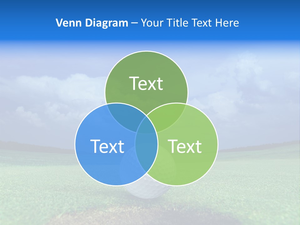 Gear Success Golfer PowerPoint Template