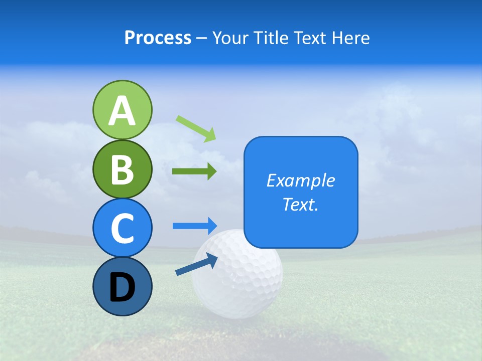 Gear Success Golfer PowerPoint Template