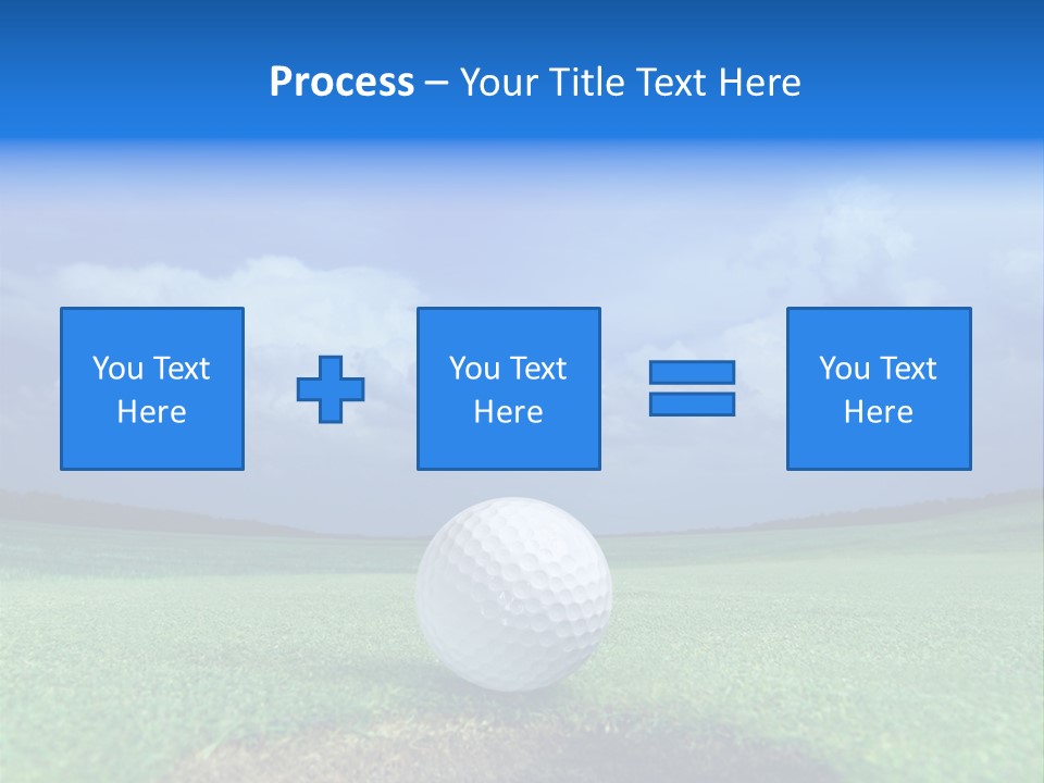 Gear Success Golfer PowerPoint Template