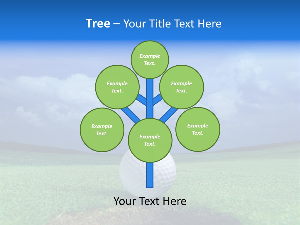 Gear Success Golfer PowerPoint Template